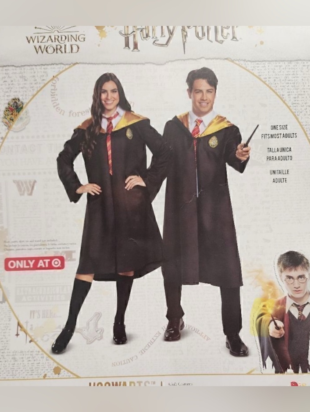 Harry Potter Hogwarts Robe & Tie Adult OSFM by Disguise Target Exclusive Costume